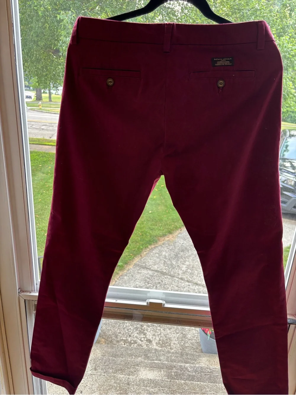 Banana Republic Burgundy Men's Chino Pants